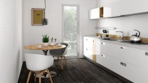 Azulejo cocina BLANCO BRILLO RECTIFICADO 30x60cm