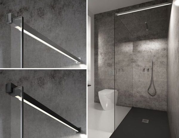 Mampara de ducha ONE FIJO LED