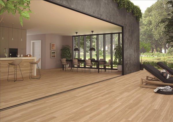 Porcelánico KIMBERLEY ROBLE INOUT 23x120cm