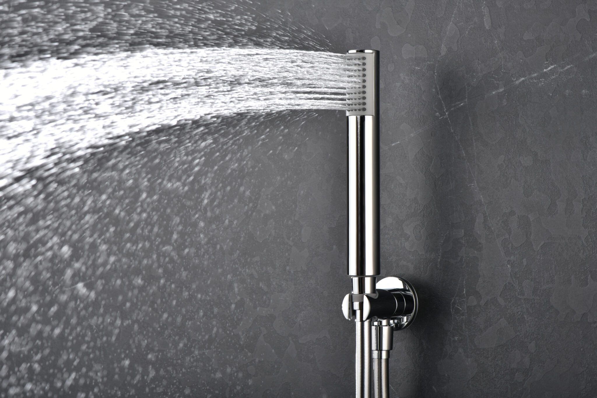 Griferia de ducha empotrada pared termostatico redondo cromo